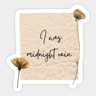 Midnights Rain Taylor Swift Lyric Classic Sticker